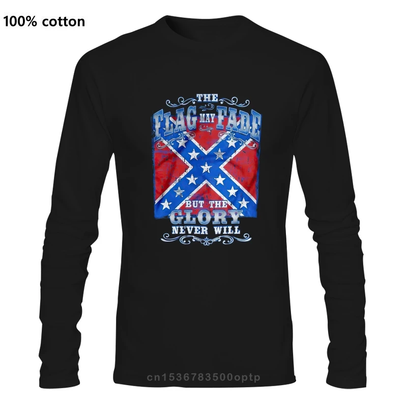 Мужская одежда футболка с флагом может выцветать но слава никогда не