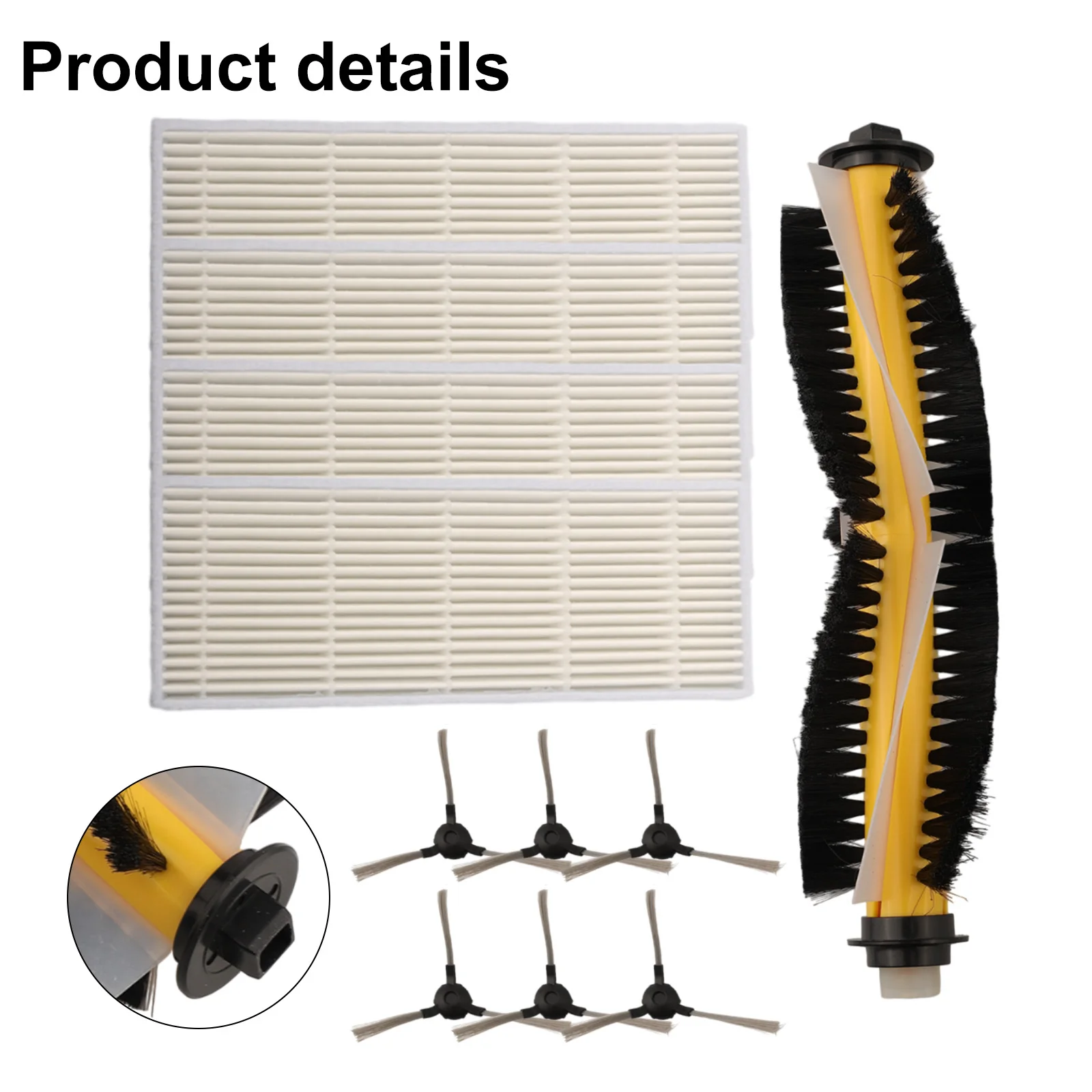 Vacuum Roller Side Brush Filter For Blaupunkt Bluebot XEASY BPK VCBB1XE Cleaning Power Tools Cleaner Parts