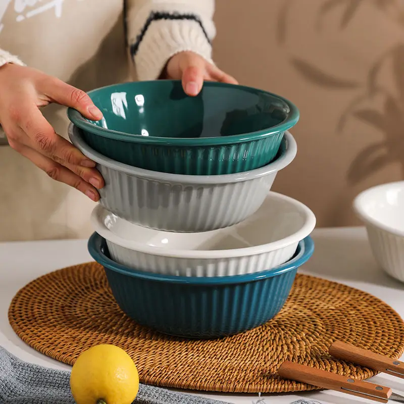 

Nordic creative noodle bowl soup bowl salad bowl large soup bowl salad bowl dessert bowl cereal bowl mixing bowl set baking