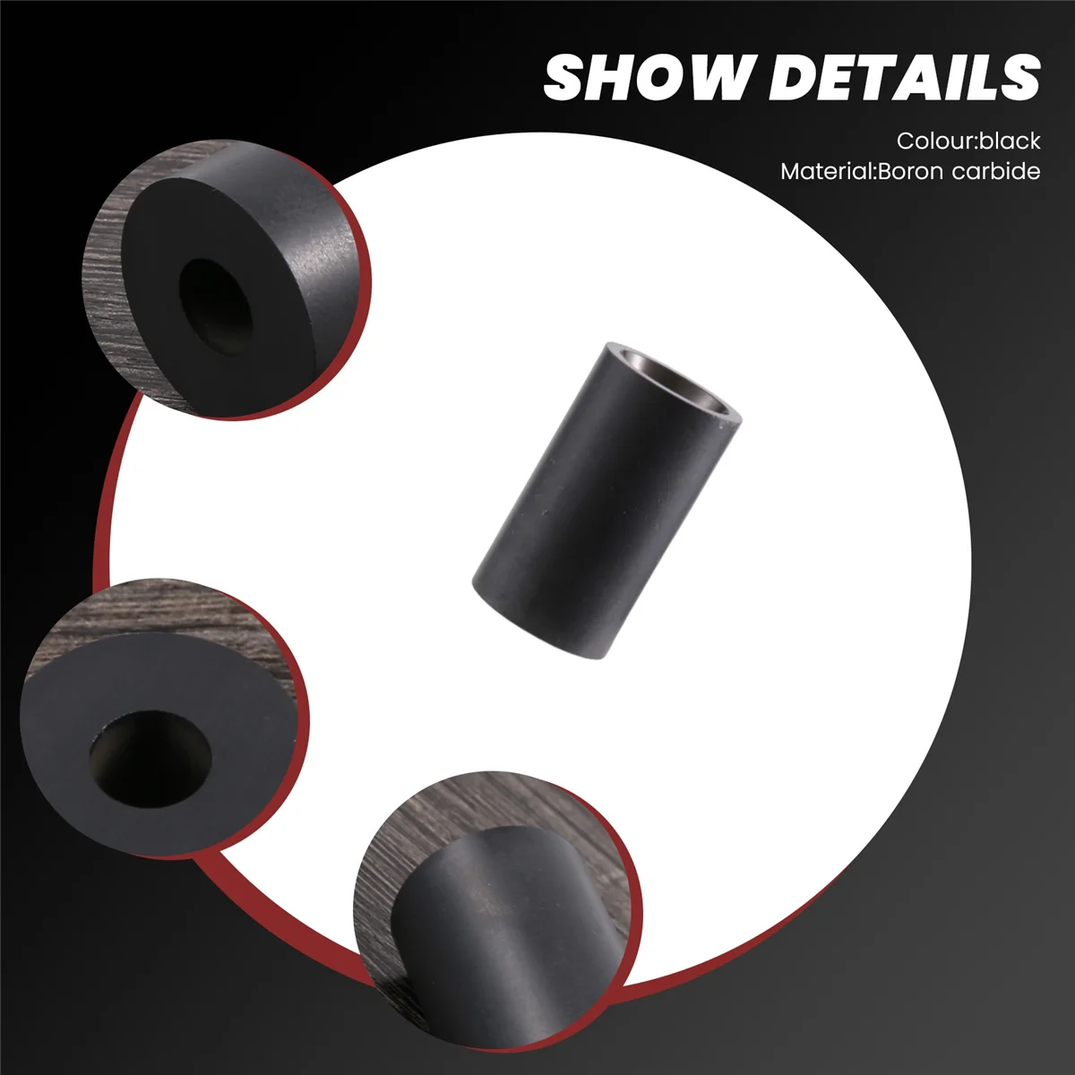 Насадка для пескоструйной обработки из карбида бора 8 мм