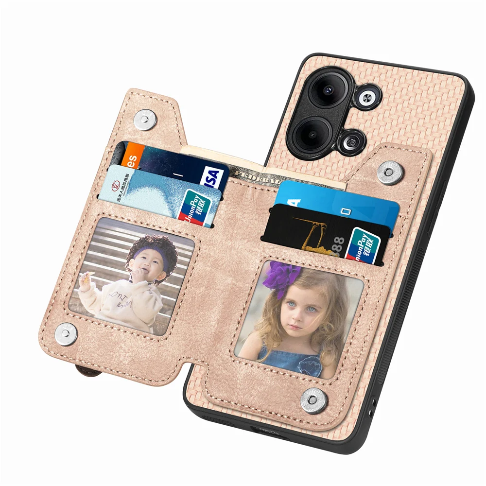 

Противоударный армированный чехол для телефона с несколькими отделениями для кредитных карт для RENO 10 9 Pro Plus 8T 7