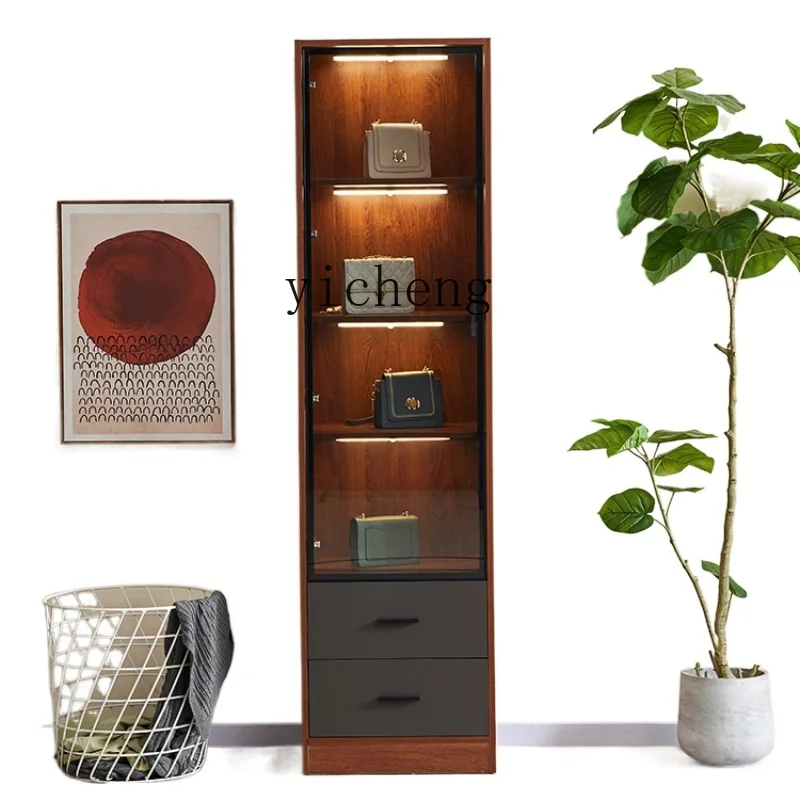 

Угловой маленький шкаф-подставка ZC, узкий шкаф, зазор 30 см, для гостиной, для хранения, высокий шкаф, моноворота, искусственная книга