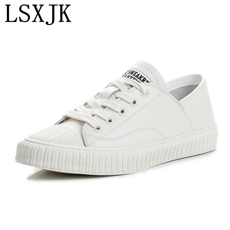 Кроссовки женские из воловьей кожи натуральная кожа Вулканизированная плоская