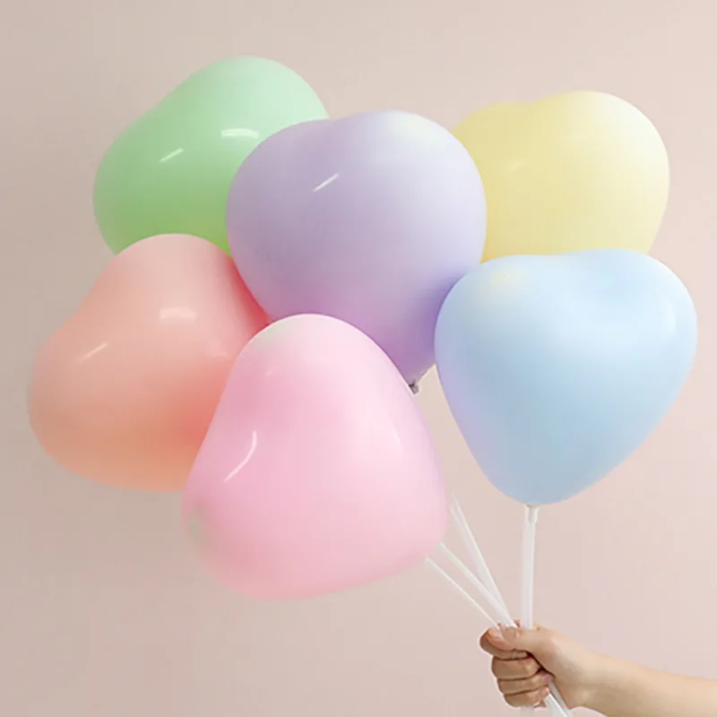 

50pcs Macaron Pink Aluminum Film Balloon 18 Inch Love Bride Wedding Room Romantic Baloon Decoration Girl Birthday Party Decorat
