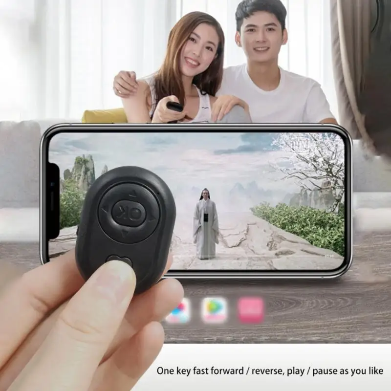 

Wireless Controller Wireless Bluetooth Button Self Timer Universal Remote Control Mobile Shutter Portable Bluetooth Self Timer