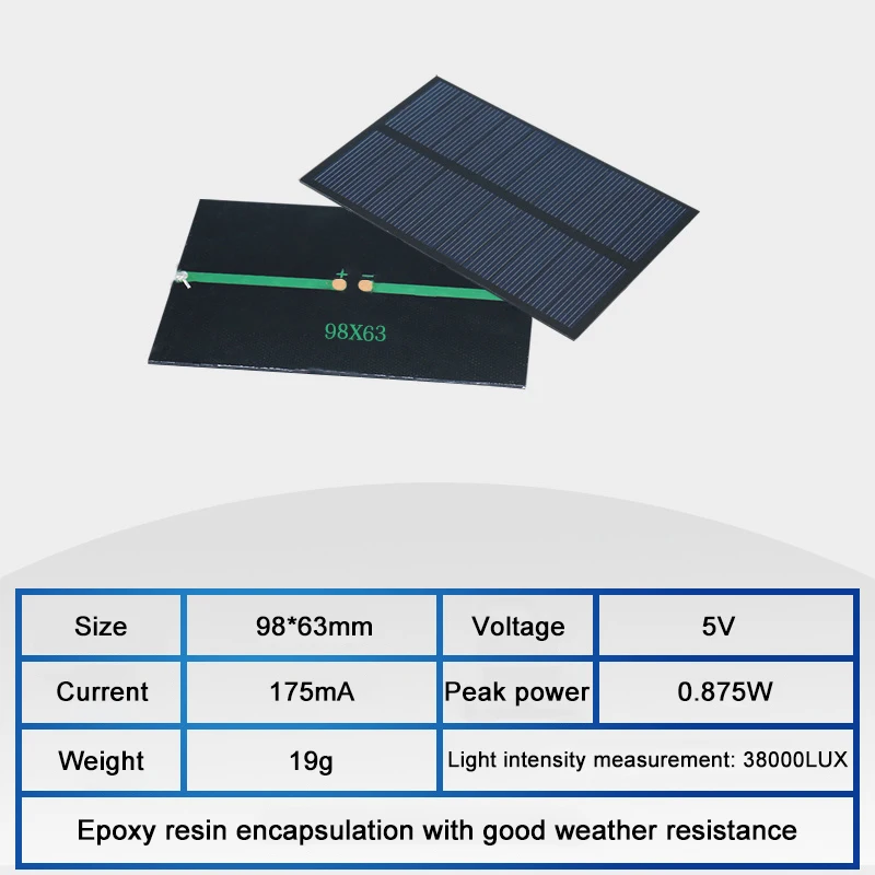 

Солнечная панель ecoflypower 5В 30 мА