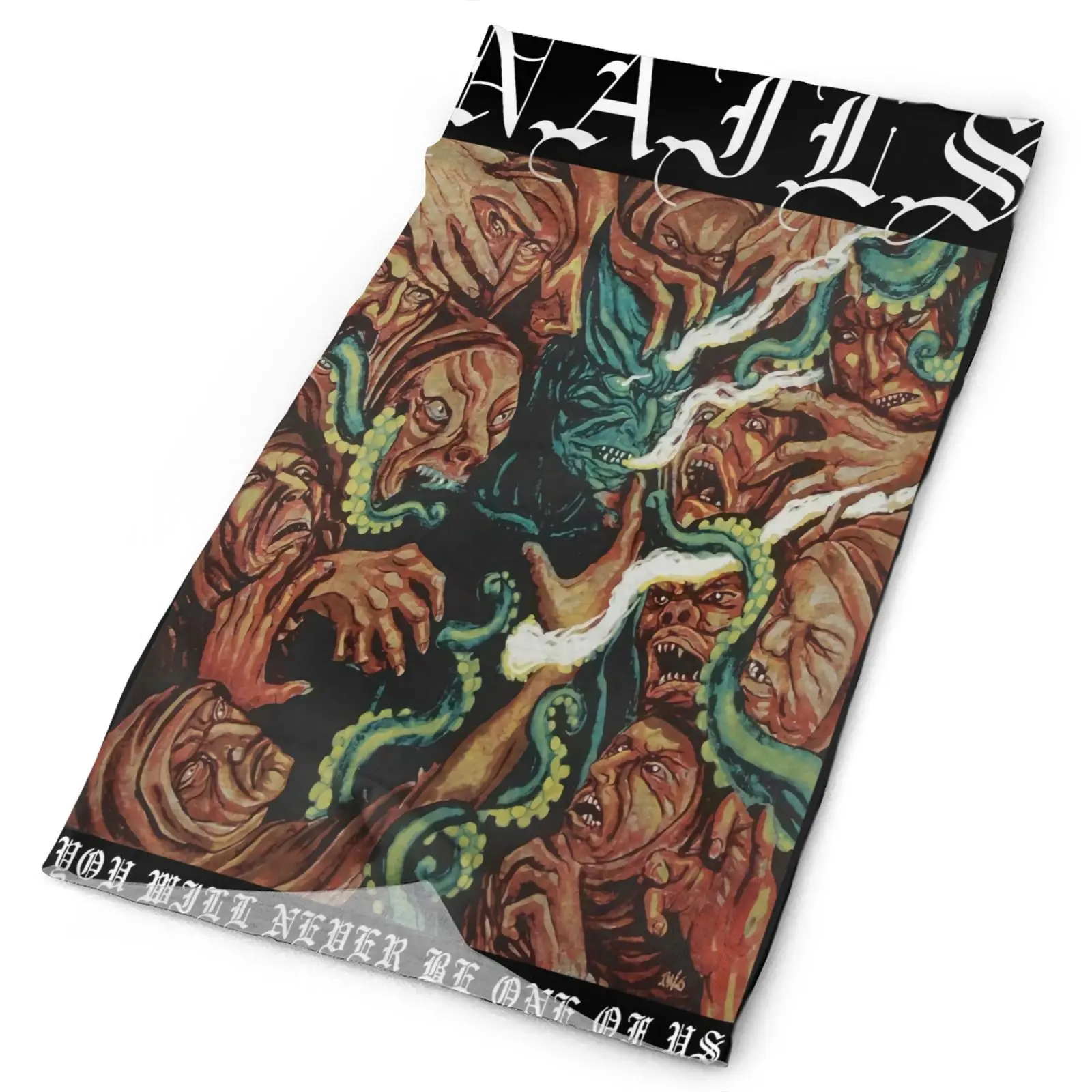 

Nails You Will Never Be One Men's Bandana Anime Scarf Skis Scarf Tourism Mask Cycling Bandana Fashion Bandana Headband Hunting