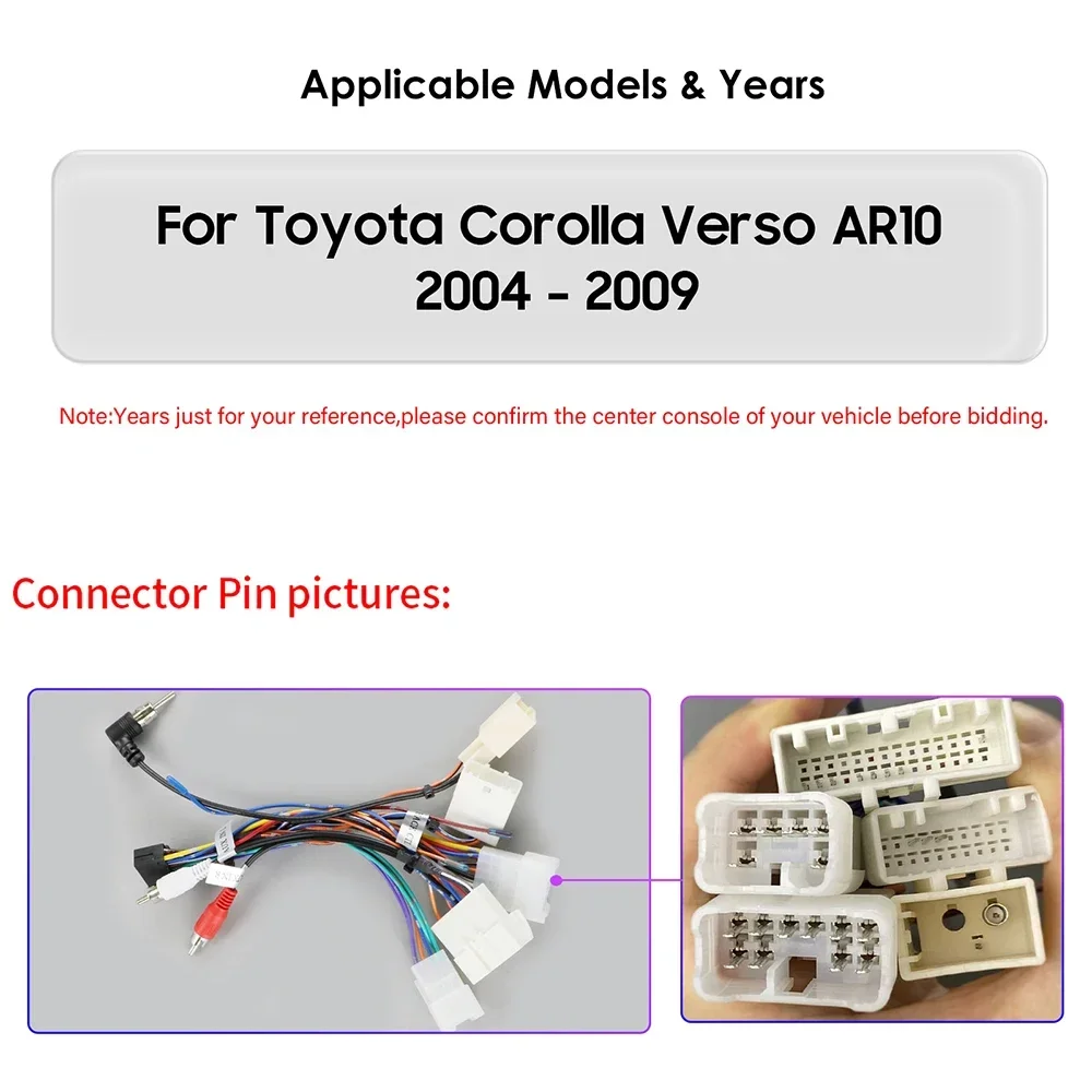 Для Toyota Corolla Verso AR10 2004-2009 2 Din Android 12 Автомобильный радиоприемник Мультимедийный