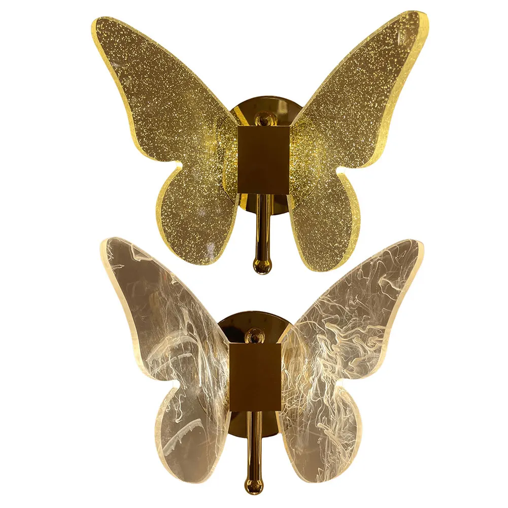 Приглушаемая акриловая лампа в виде бабочки