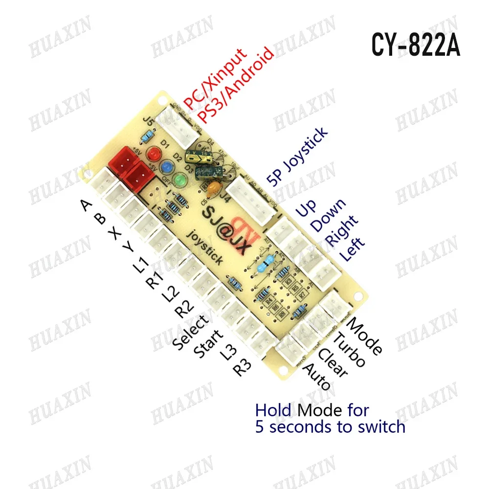 Arcade Game USB Zero Delay Joystick Push Button Encoder Board For PC PS XBOX360 SWITCH Raspbrry pi Android Control Without Cable