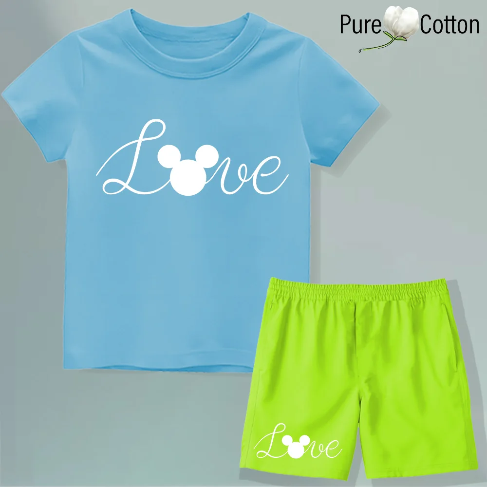 Детский Светящийся В Темноте Костюм Микки Мауса Повседневная Спортивная Одежда