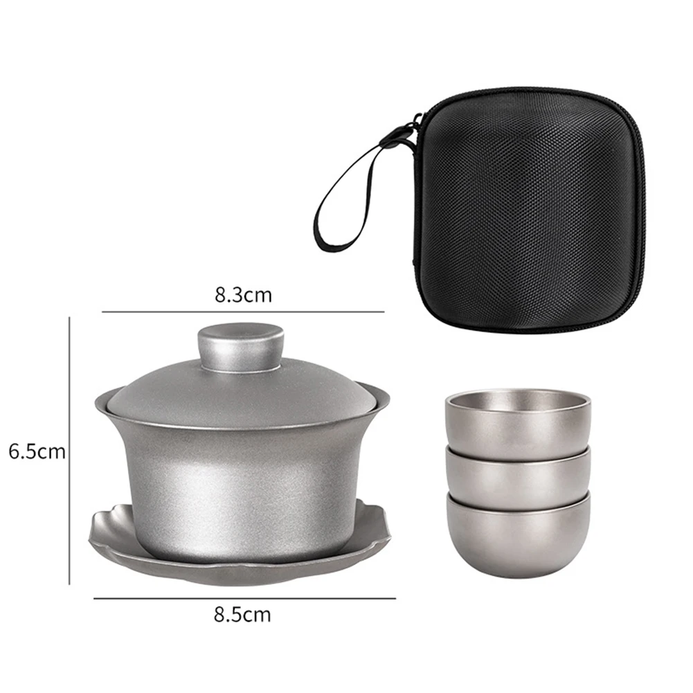 

Набор для заваривания чая Gaiwan из титана 130 мл