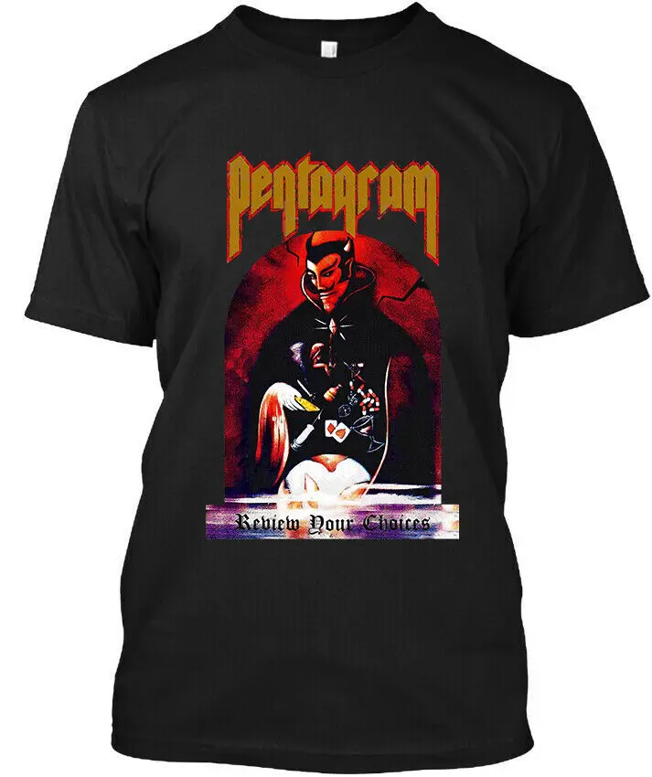 

Новинка, популярная хлопковая Футболка с пентаграммой, ваш выбор, американский дом, круглый вырез, мужские повседневные футболки с коротким рукавом, топы в стиле Харадзюку