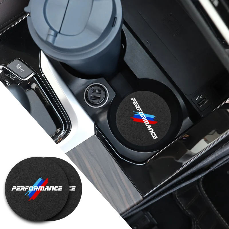 2 шт. автомобильные Нескользящие коврики из ПУ кожи для BMW Mini Cooper X5 X1 E46 E90 E60 F10 F30 E39