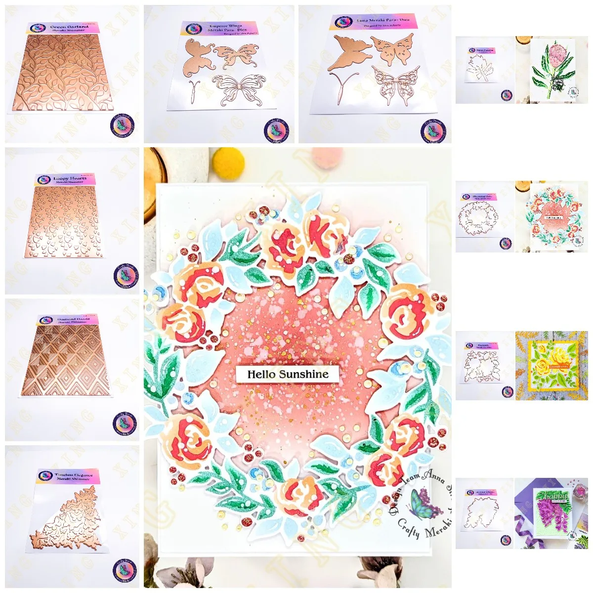 

New Garland Hearts Flowers Metal Cutting Dies Stencil Hot Foil Scrapbook Diary Decoration Embossing Template DIY Greeting Card