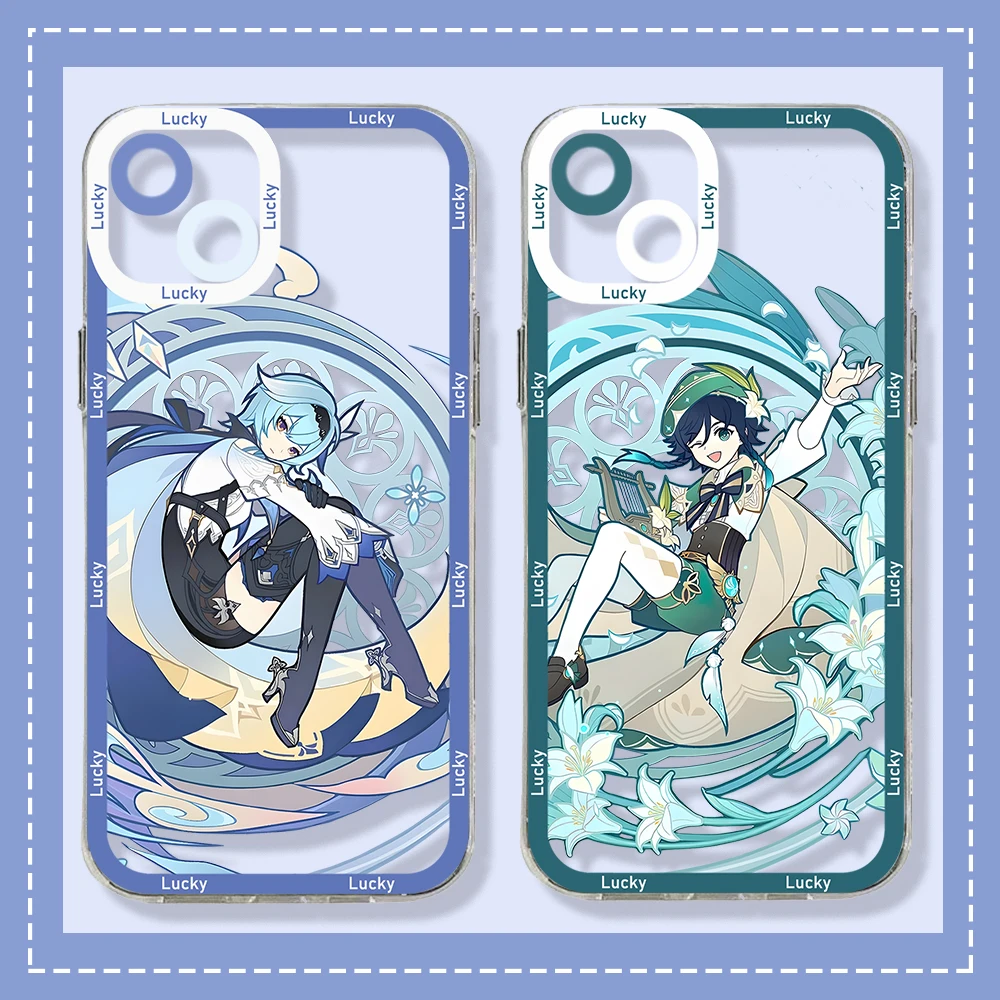 

Cartoon Game Genshin Impact Transparent Phone Case For Xiaomi Mi 13 12 11 10 lite 11i 12S Poco M4 F3 MIX 4 Pro Ultra 5G 4G Cover