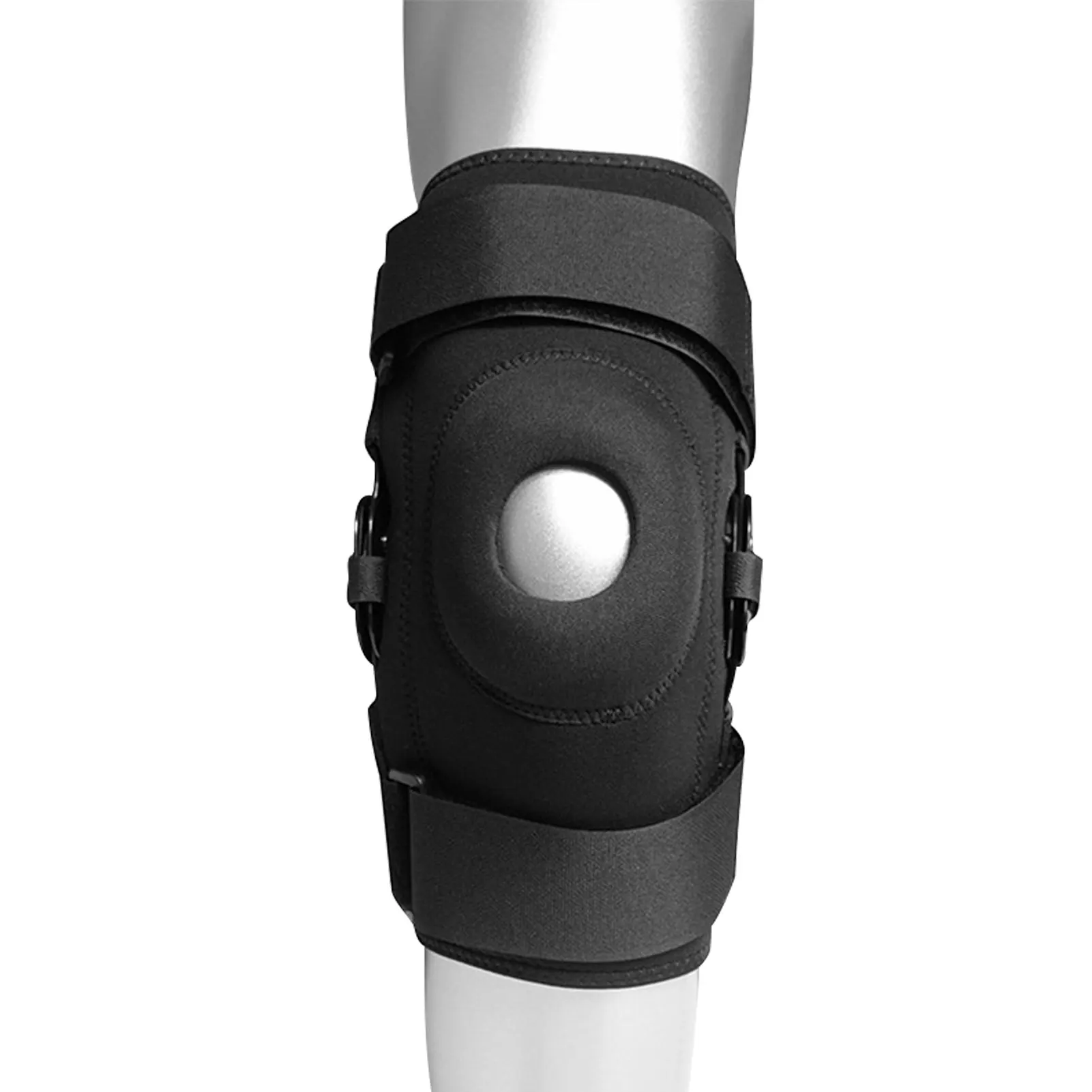 

Knee Brace With Side Stabilizers Adjustable Workout Knee Braces For Weightlifting Running Skiing Patella Knee Support With Side