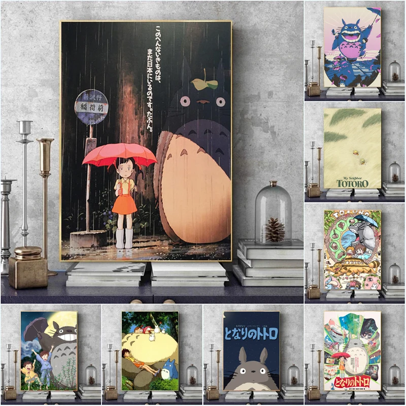 

Цифровая картина маслом, японская анимация, Хаяо Миядзаки Тоторо, сделай сам, ручная роспись, холст по номерам для рисования, украшение для дома, подарки