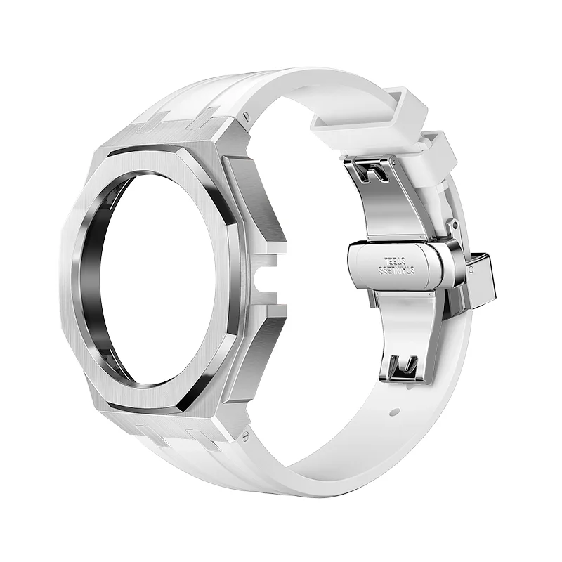 Luxury Starp Modification Kit for HUAWEI GT Cyber Series Stainless Steel Case Metal Bracelet for Huawei GT Cyber Rubber Band