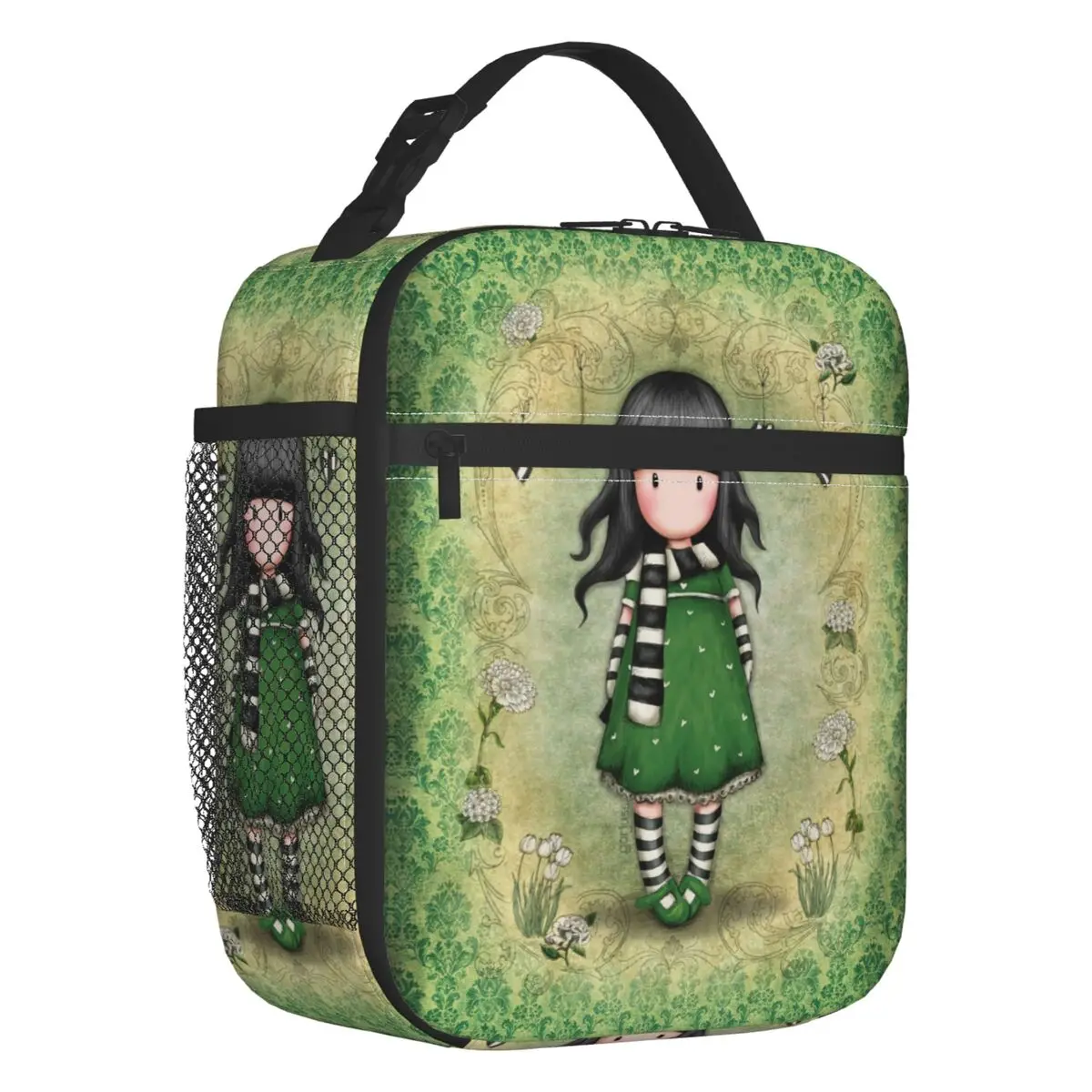 Santoro Gorjuss Thermal Insulated Lunch Bag Women Cartoon Anime Girl Lunch Container for Kids School Children Storage Food Box