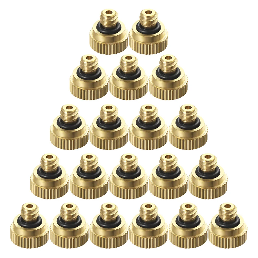 

20PCS 03cm Spraying Nozzle Brass Misting Nozzle Low Pressure Atomizing Nozzle