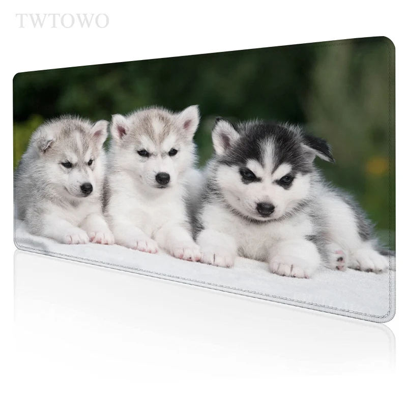 

Dog Husky Mouse Pad Gaming XL Large HD Custom Mousepad XXL Desk Mats Natural Rubber Soft Carpet Office PC Mouse Mat
