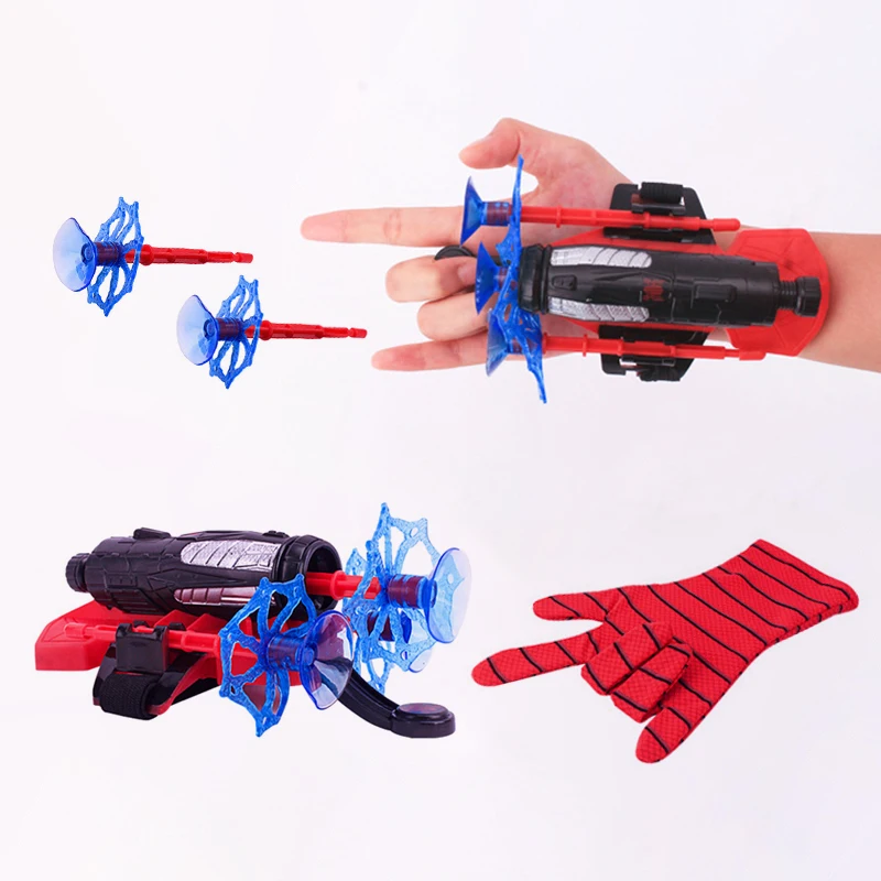 

Marvel Spiderman Spider Web Launcher Glove Spider Man Figures Cosplay Costume Props Spiders Silk Launcher Toys for Children Gift