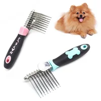 Pet Comb for Dogs Grooming Poodle Pet Fur Brush Tool Safety Blades Detangling Matted Knotted Hair Long Hair Pets Acessorios