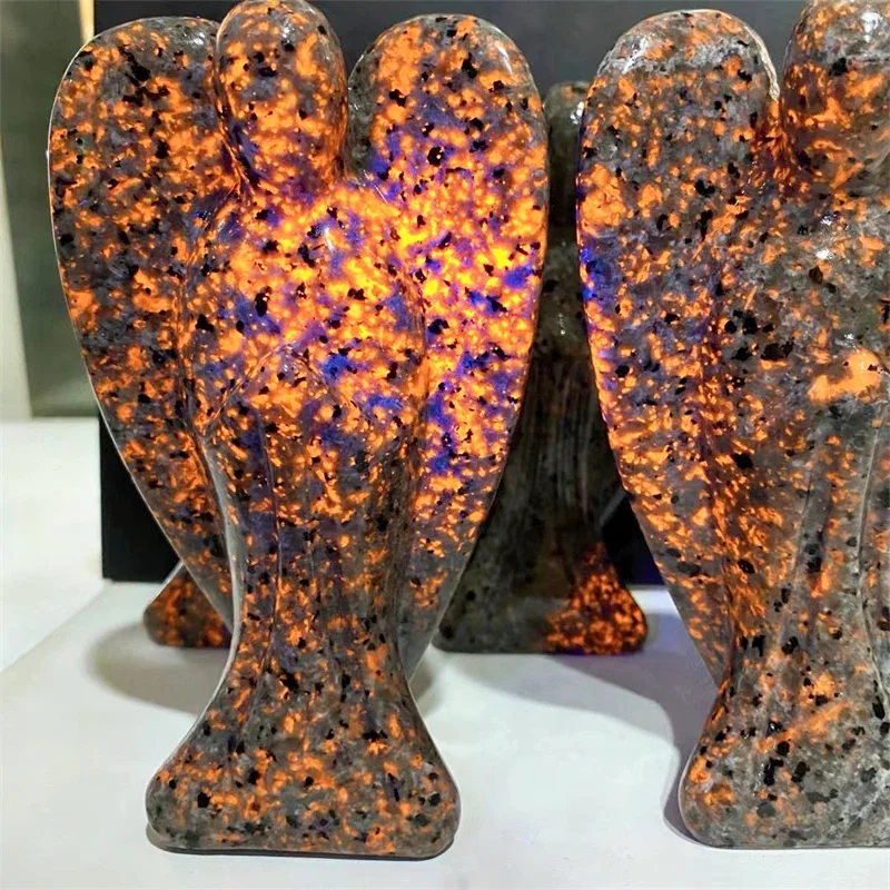 Натуральный йоперлитный ангел-хранитель 15 см ремесла драгоценный камень