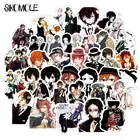 Наклейки аниме бродячие псы 50 шт., ПВХ Стикеры граффити, чемодан, багаж, гитара, автомобиль, водонепроницаемые для детей, игрушки F5