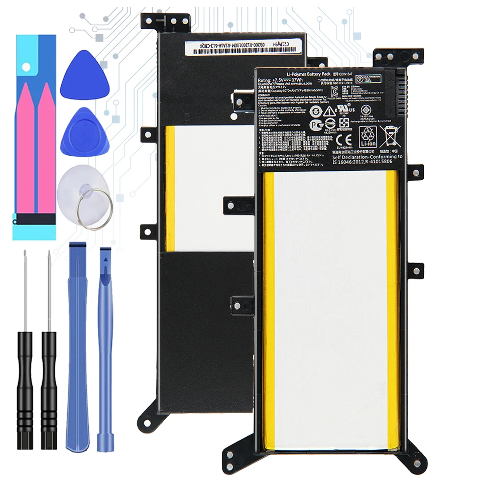 Аккумулятор 5000 мАч для ASUS X554L X555L X555LB X555LN X555 X555LD X555LP F555A F555U W519L F555UA VM C21N1347 батарея +