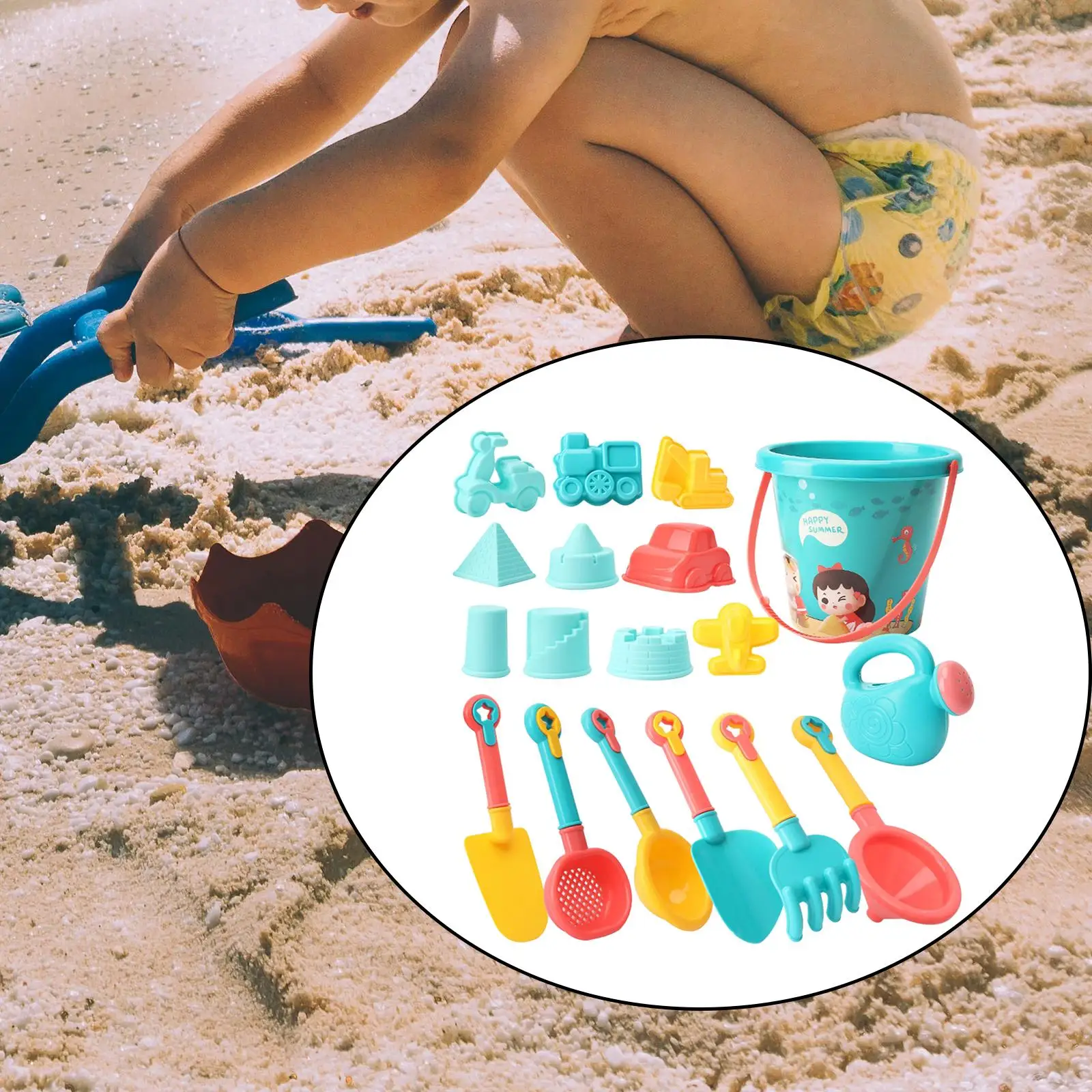 

18x Beach Toys Set Educational Toys Montessori Floating Bathing Toy for Kids
