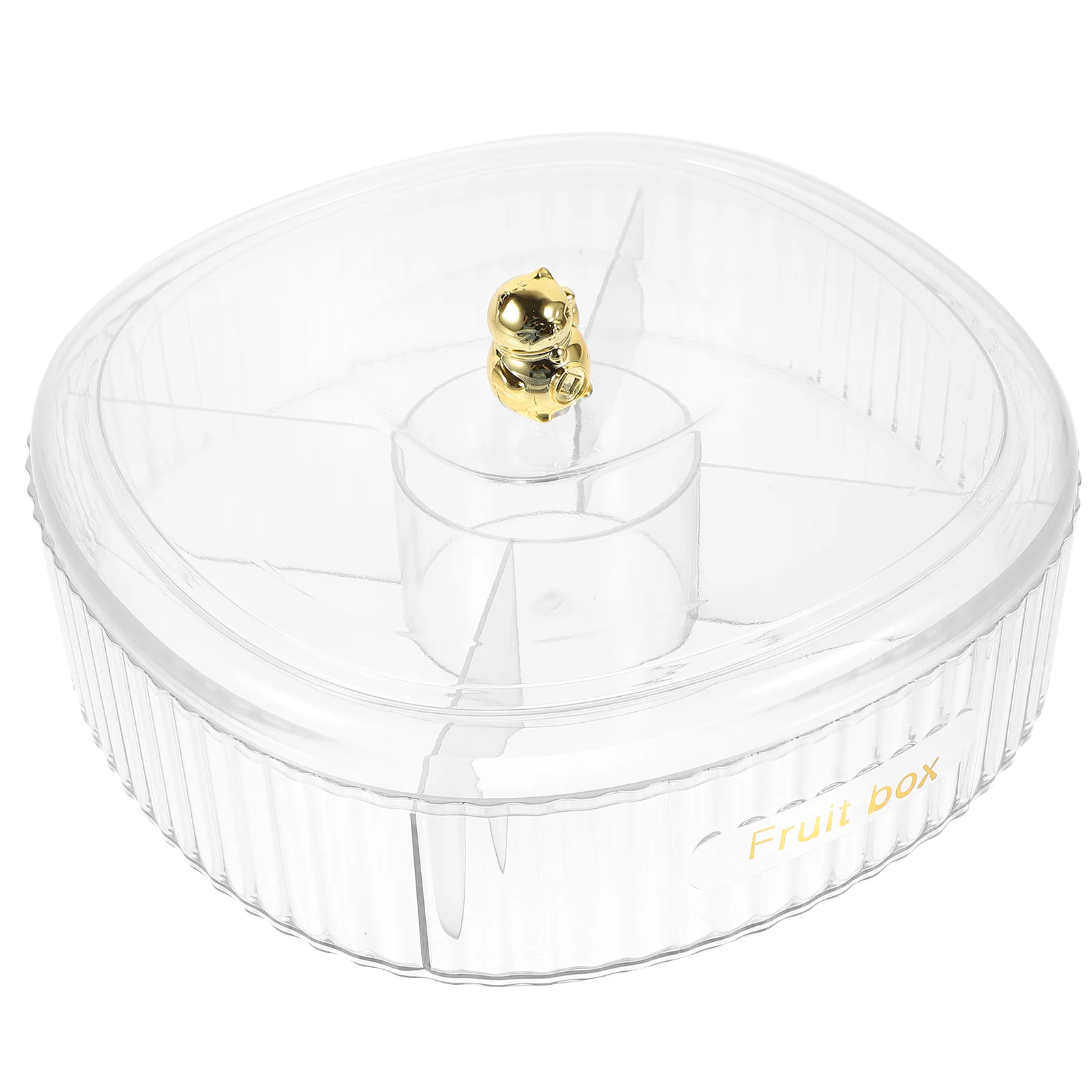 

Divided Dried Fruit Box Container Lid Snack Serving Tray Decorate Nut Candy Storage Box Nuts Container