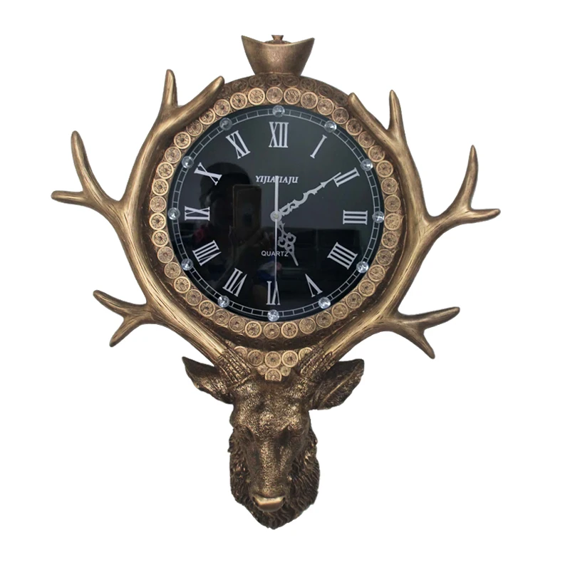 

Vintage Design Wall Clock Unique Silent Art Mechanical European Wall Sticker Watch Automatic Saat Home Decor for Living Room