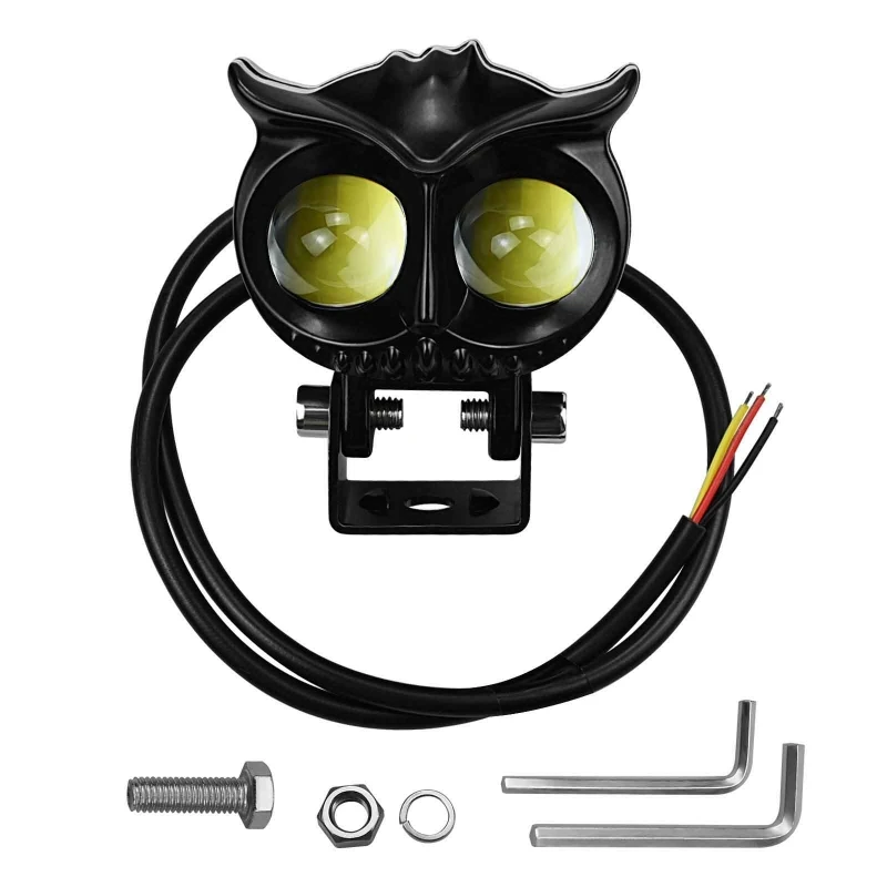 

Motorcycle Auxiliary Owl Work Lights Headlights Driving Spot Fog Lamp Waterproof