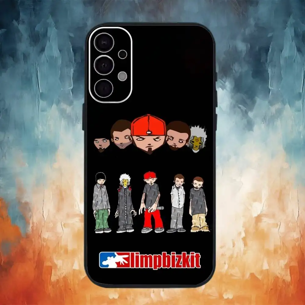 Фото Чехол для телефона Rock Band L-Limp B-Bizkit для Samsung S26,25,24,23,22,30,21,10,9,Ultra,Plus,Lite, черный, мягкий чехол №2