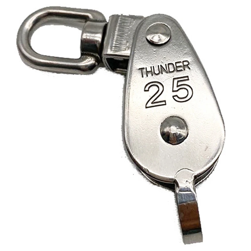 

High Quality Stainless Steel Heavy Duty Steel Single Wheel Swivel Lifting Rope Pulley Block