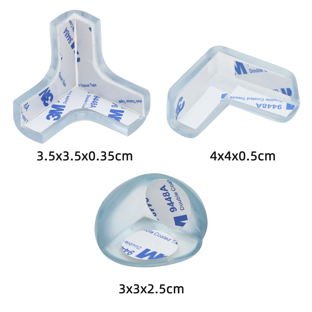 

Baby Safety Corner Protection Table Silicone Edge Corner Guard Transparent Anti Collision Desk Protection Cover