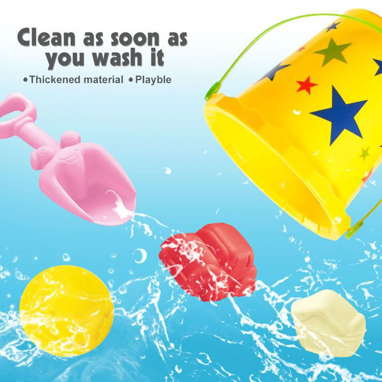 15 шт. детские пляжные игрушки-ведра |