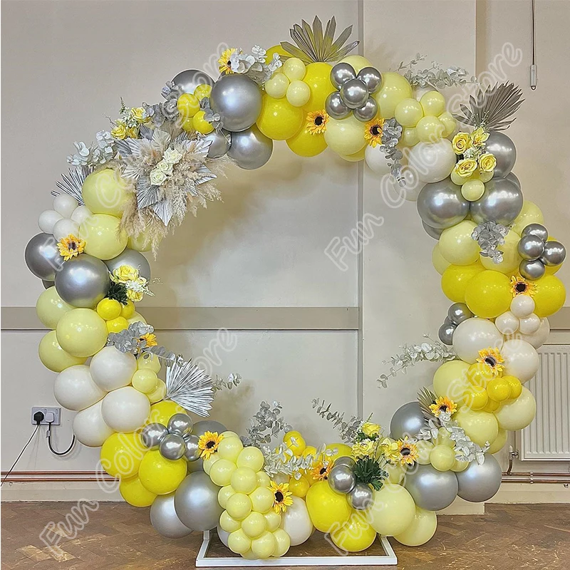 

205 шт., разноцветная желтая латексная гирлянда для детской вечевечерние