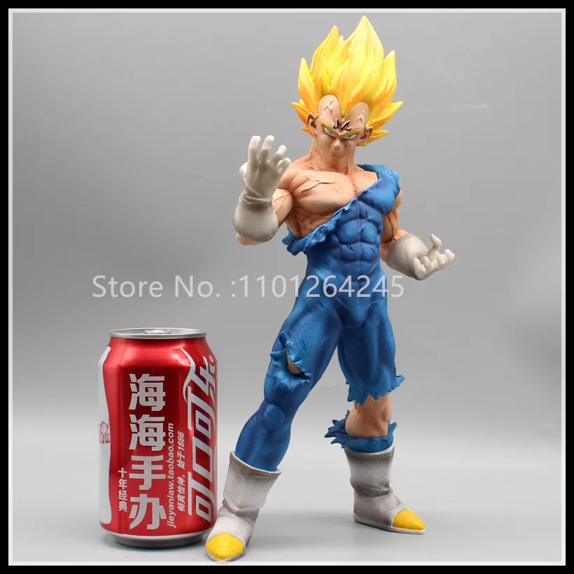 

30cm Anime Vegeta Dragon Ball Figures Sky Majin Vegeta Action Figures Battle Damage Kd Pvc Model Collection Toys Decoration Gift