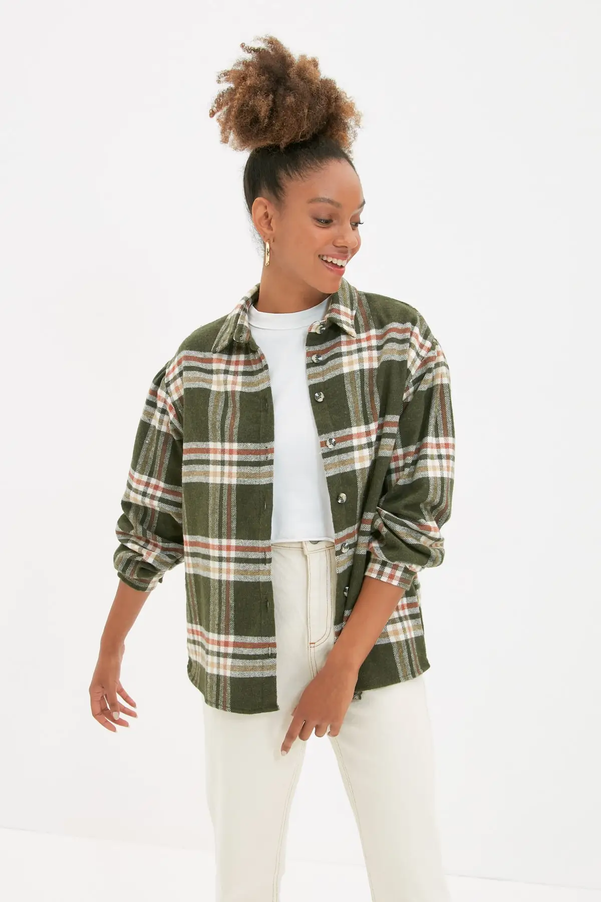 

Trendyol Plaid Shirt TWOAW22GO0851