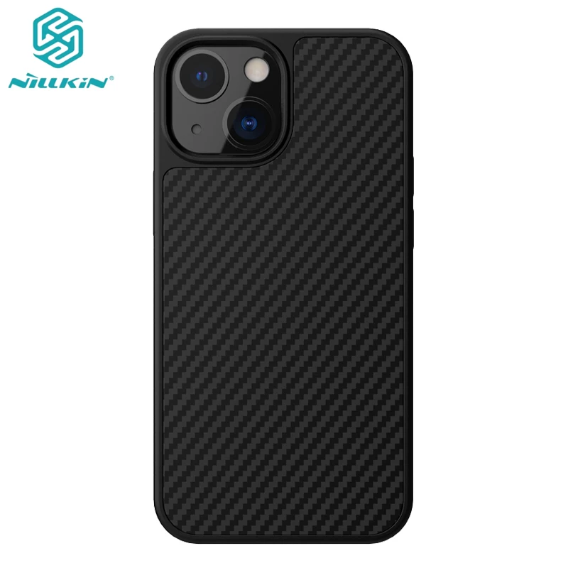 

Case For iPhone 13 12 11 / Pro / Max Casing Nillkin Synthetic Fiber Carbon PP Plastic Back Cover For iPhone13 mini Phone Case