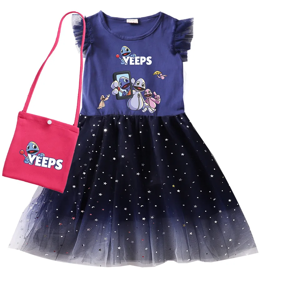 Фото Платье Yeeps: Hide and Seek, детская одежда с героями мультфильмов, костюм на Хэллоуин для маленьких девочек, платья, детские платья принцессы и сумка №2
