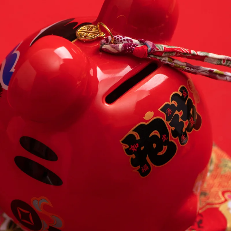 2022 NEW Piggy Bank Chinese New Year Tiger Coin Small Change Storage Container Saving Money Boxes Children Gifts Home Decor | Дом и сад