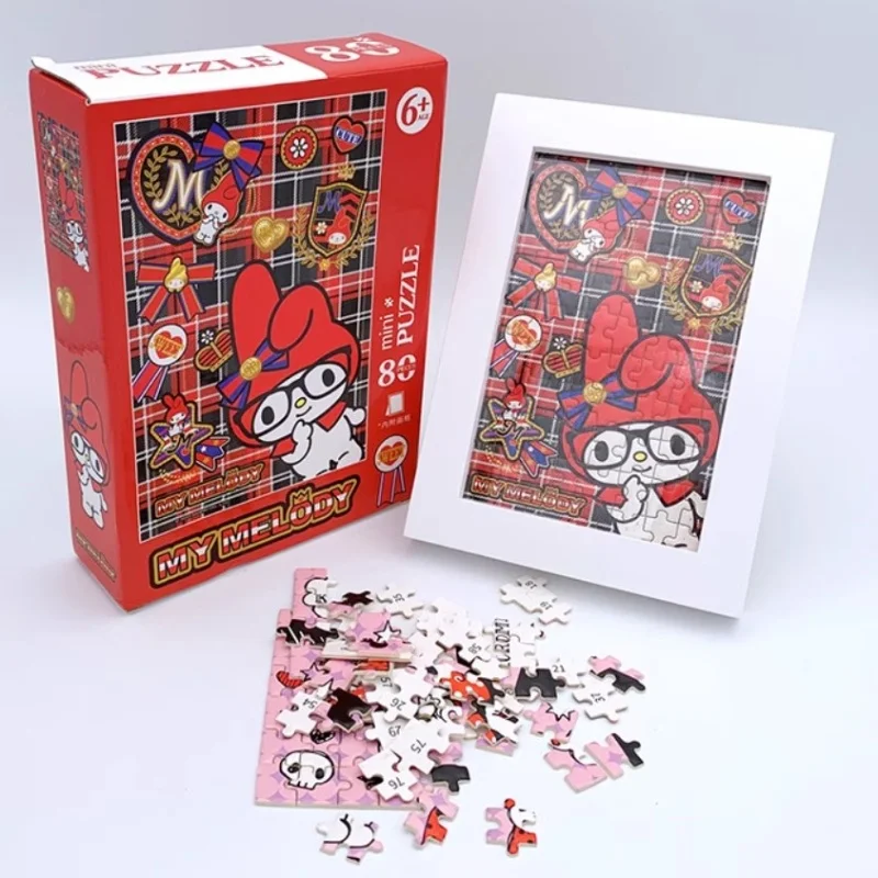 Sanrio Kuromi Melody nakacco Cinnamoroll 3D стереоскопическая головоломка ручная работа Diy с