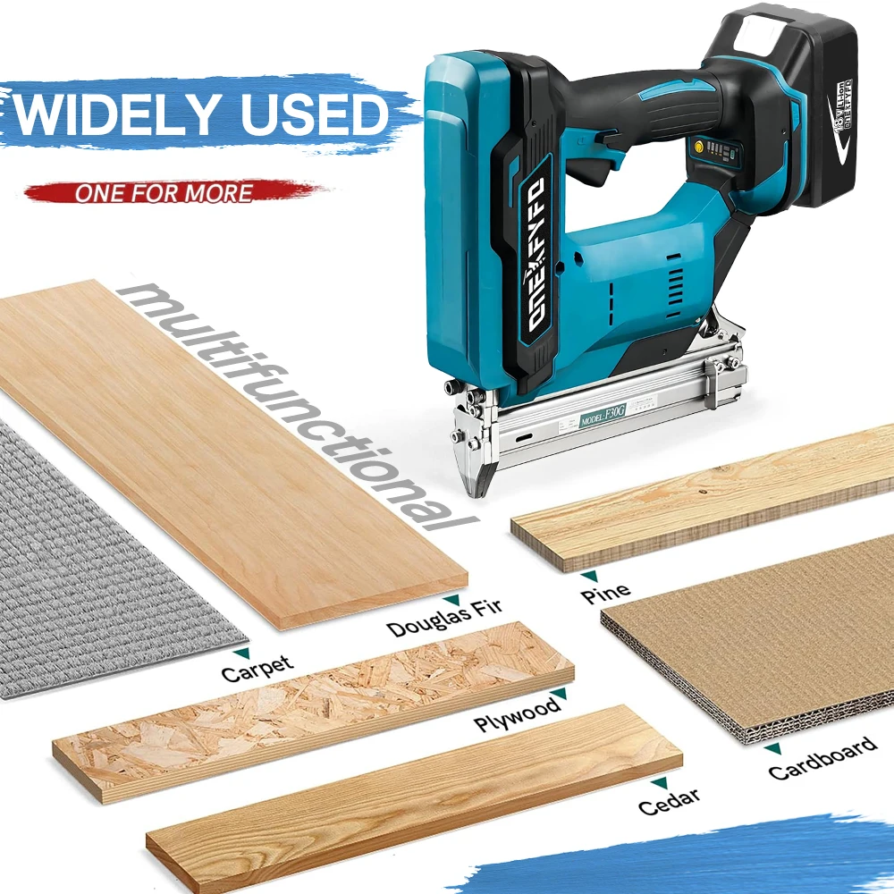 Прямые гвозди F30 U-образные 422 1022 Бесщеточный беспроводной электрический пистолет