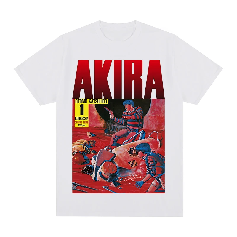 

Akira Neo Otomo Katsuhiro Anime Cartoon 1988 Natural Manga Tokyo vintage T-shirt Cotton Men T shirt New TEE TSHIRT Womens Tops