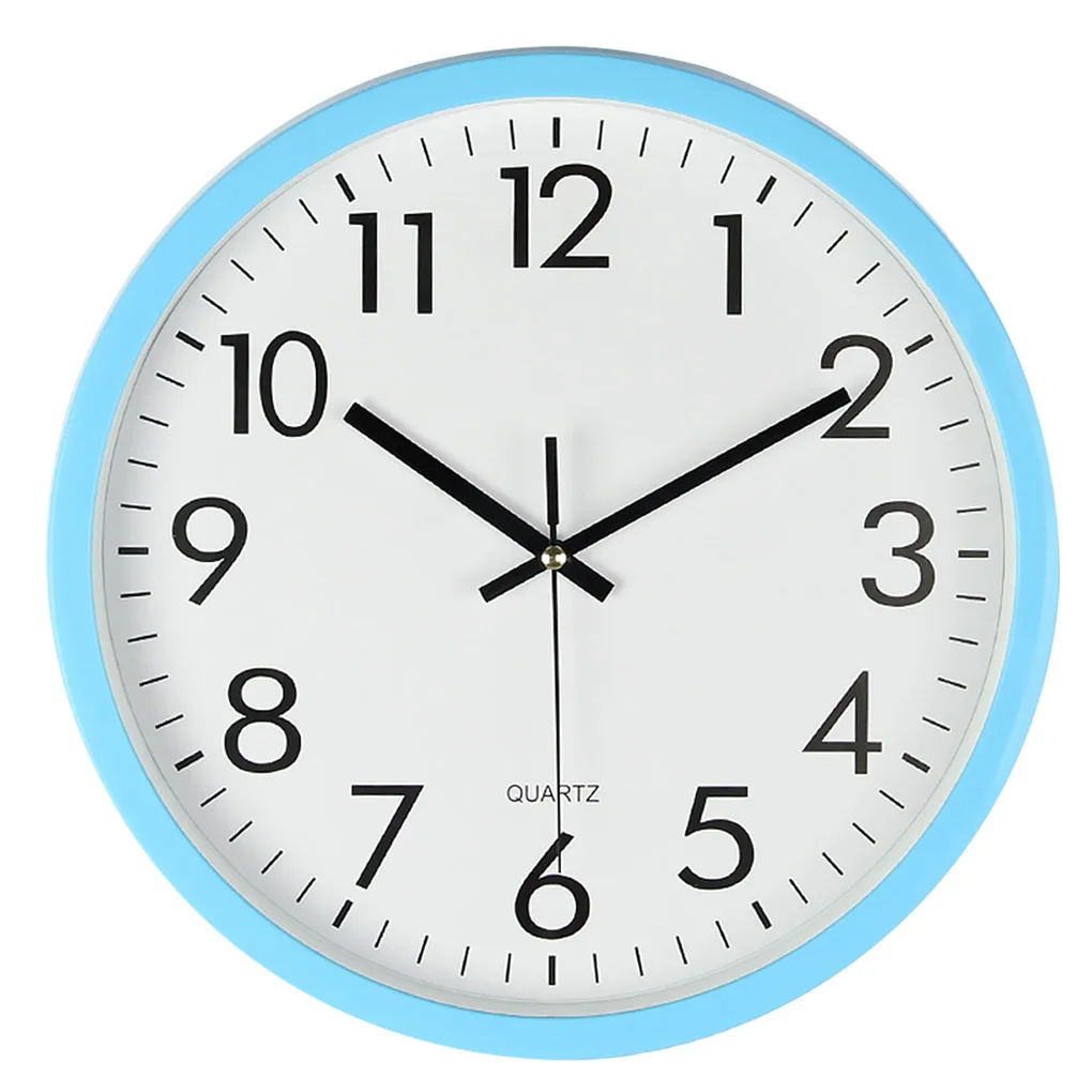 

Round Wall Clock 10 inches Quartz Silent Decorative Clock for Home Bedroom Living Room Office