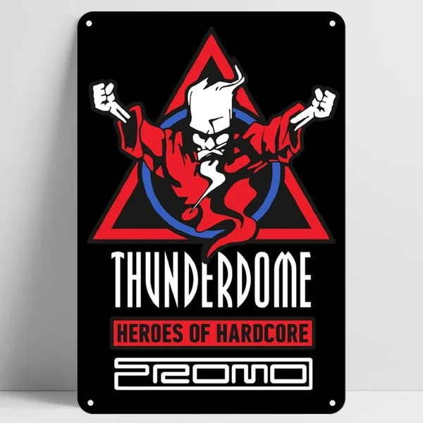 

Thunderdome металлический жестяной знак Настенный декор магазин Паб Бар